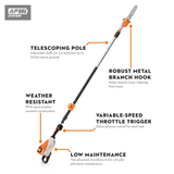 Stihl | HTA 135 Battery Pole Pruner | w/ AP 300 S battery & AL 301 charger (HTA135-AP300S-AL301-COMBO)