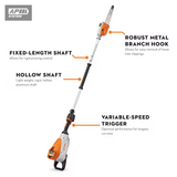 Stihl | HTA 150 Battery Pole Pruner | w/o battery & charger (LA01 200 0024 US)