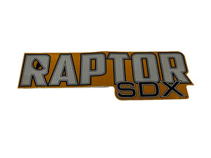 (606514) DECAL, RAPTOR SDX